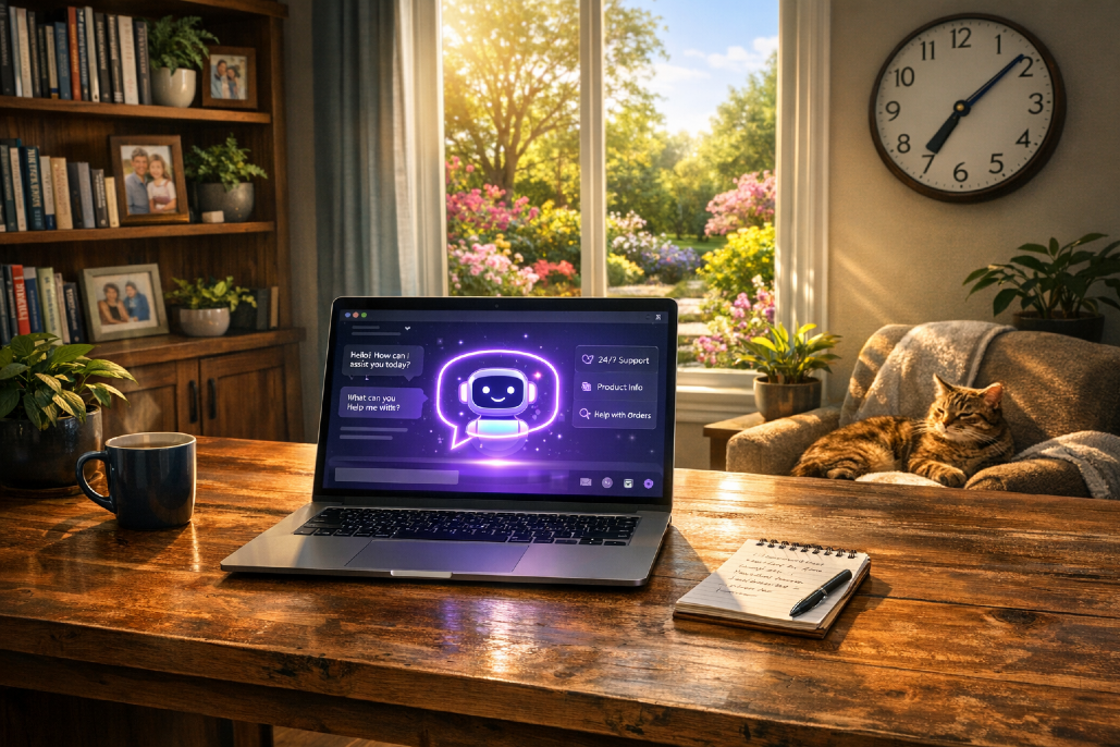 What is an AI chatbot?, A digital assistant, Programmed to converse